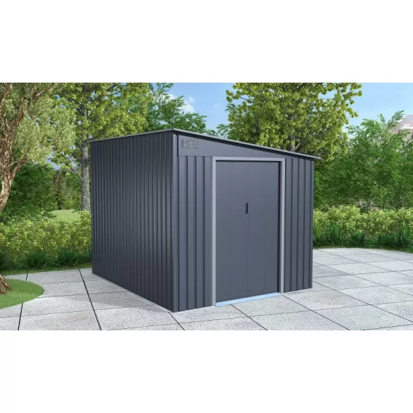 Plechový domek LANITPLAST WANDHAUS 78 ANTRACIT LG4025