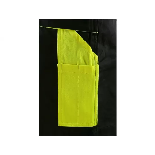 Kraťasy Canis CXS SIRIUS BRIGHTON, pánské, černo-žluté