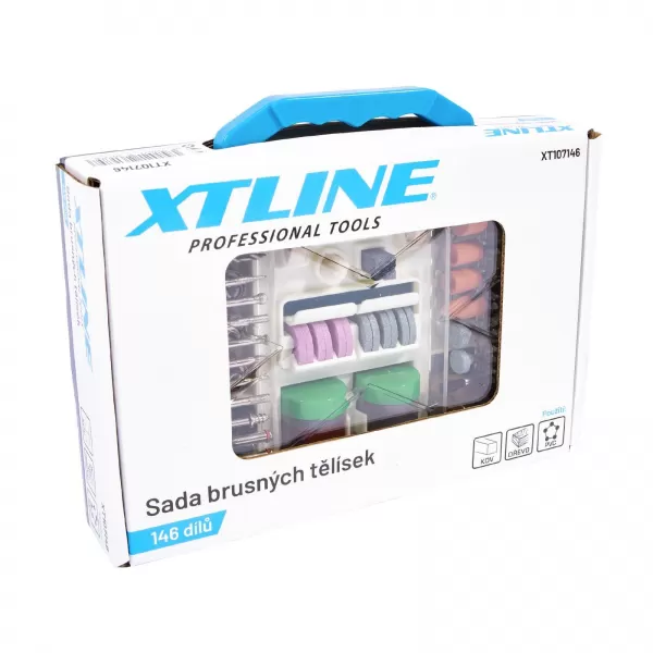 Sada brusných tělísek 146 dílů XTline XT107146