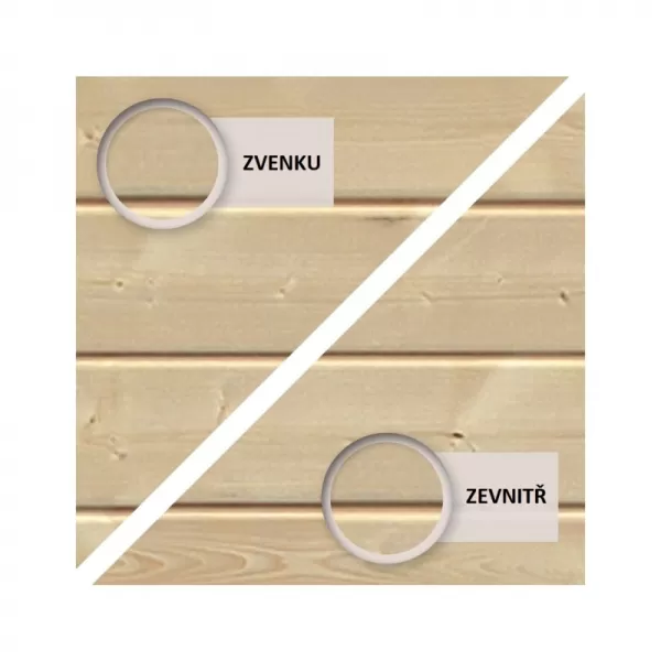 Dřevěný domek KARIBU AMBERG 2 (82971) natur LG1754