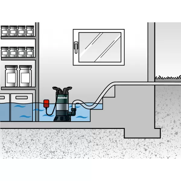 Ponorné čerpadlo na znečištěnou vodu PS 15000 S Metabo 0251500000
