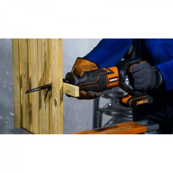 Aku pila ocaska 20V 1x2,0Ah Powershare Worx Orange WX500