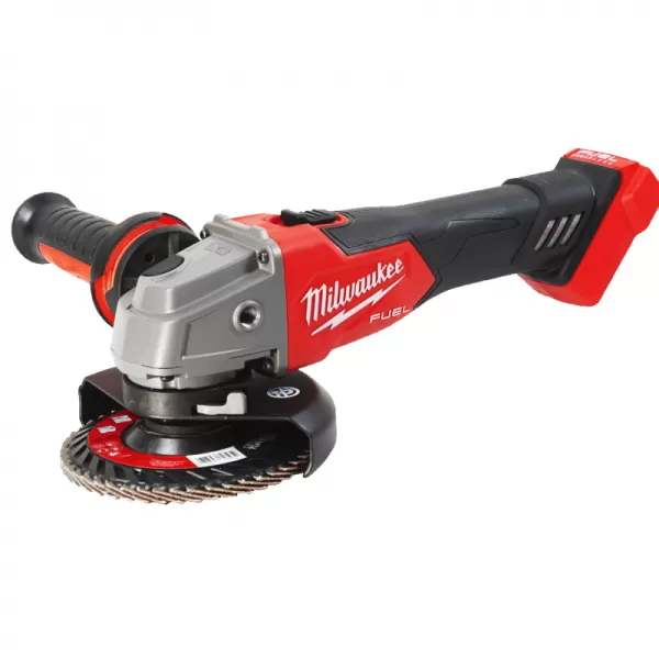 Aku úhlová bruska s posuvným spínačem M18 FUEL™ 125 mm 18V bez aku Milwaukee M18FSAG125X-0X
