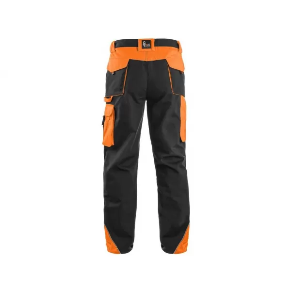 Kalhoty Canis do pasu CXS SIRIUS BRIGHTON, černo-oranžové
