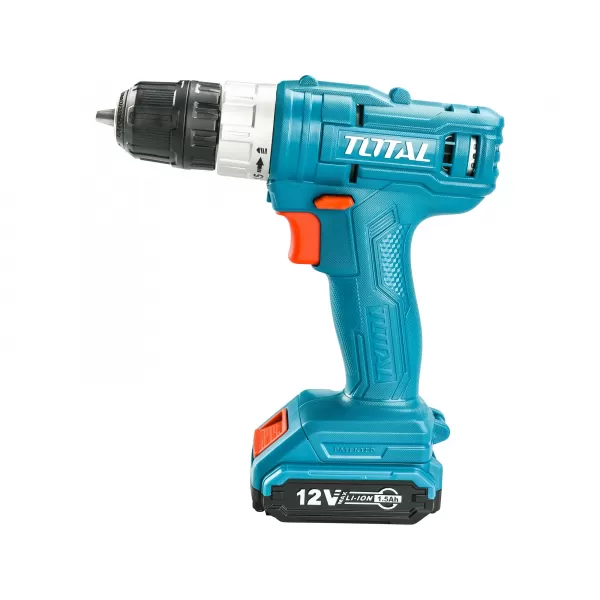 Aku vrtací šroubovák s nářadím 12V/1x2,0Ah Li-ion Total THKTHP11282