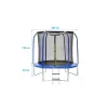 Trampolína 244 cm + ochranná síť + schůdky ZDARMA Marimex 19000080