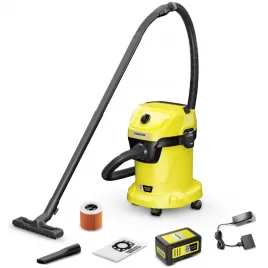 Aku vysavač na mokré a suché nečistoty 18V, 5,0Ah WD 3-18 V-17/20 Battery Set Kärcher 1.628-551.0