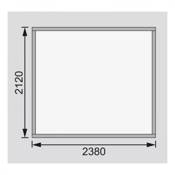 Dřevěný domek KARIBU KERKO 3 (82926) natur LG2948