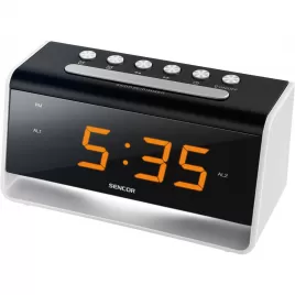 Hodiny s budíkem +led SENCOR SDC 4400 W