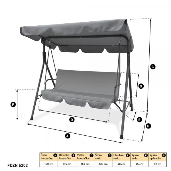 Zahradní houpačka FIELDMANN FDZN 5202 50005047
