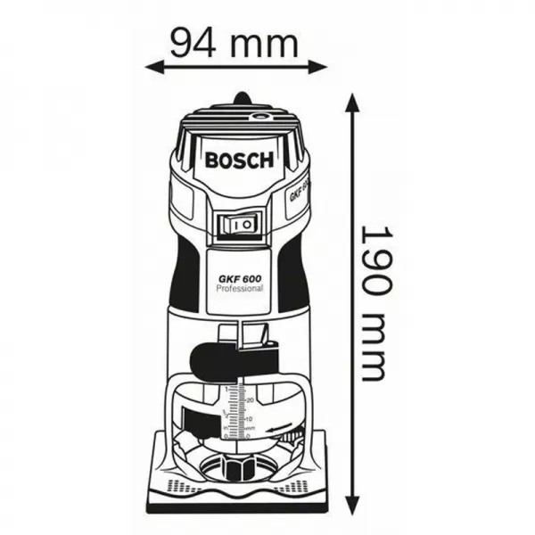 Ohraňovací frézka Bosch GKF 600 0.601.60A.100