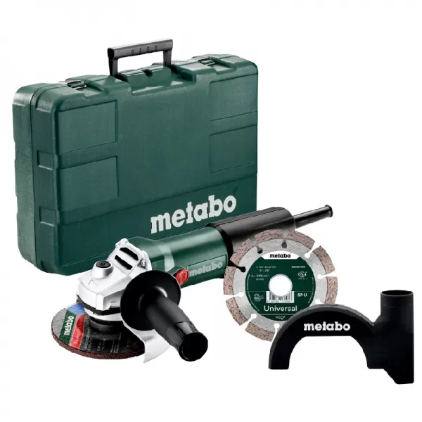 Úhlová bruska WEV 850-125 Set Metabo 603611510