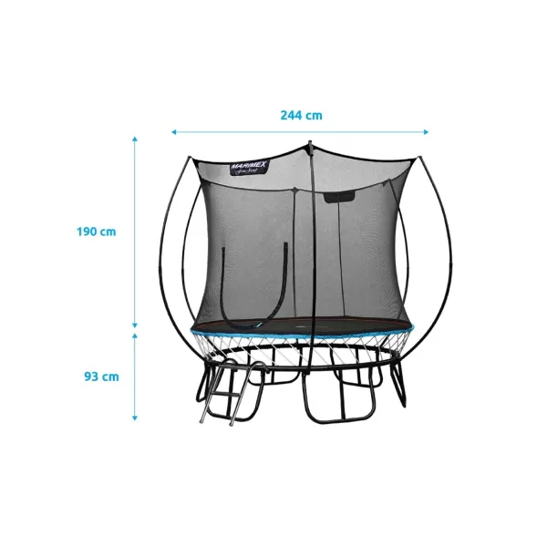 Trampolína Marimex FreeJump 244 cm + ochranná síť + schůdky + kotvící sada ZDARMA Marimex 19000107