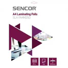 Laminovací fólie A4 250mic 25ks SENCOR SLA FA4M250