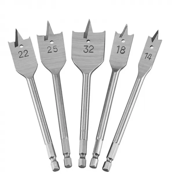 Sada plochých vrtáků do dřeva, 5ks DeWALT DT4798