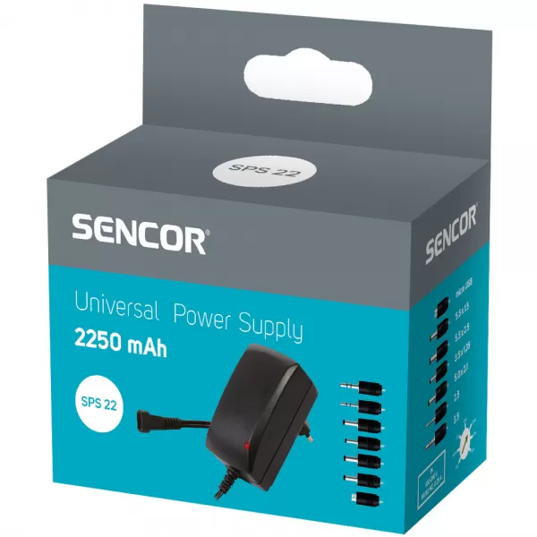 Univerzální napájecí zdroj 2250 mA SENCOR SPS 22