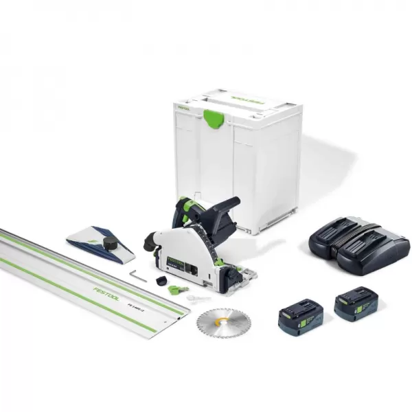 Aku ponorná pila 18V 2x5,0Ah Festool TSC 55 KEBI-Plus/XL-FS 577391