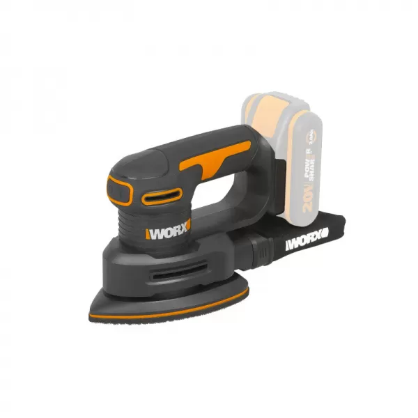 Aku vibrační bruska 20V bez aku Worx Orange WX822.9