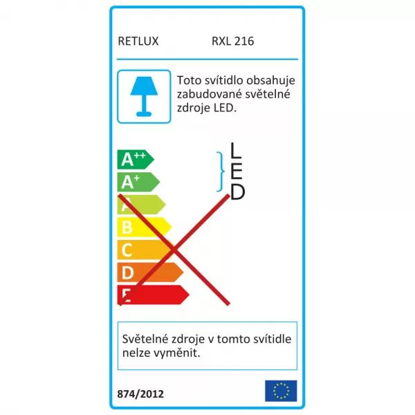 Řetěz 500LED 50+5m CW TM RETLUX RXL 216