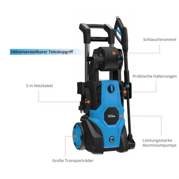 Vysokotlaká myčka GHD 2100-165 Güde 85926