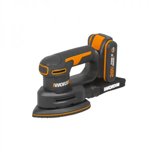 Aku vibrační bruska 20V 1x2,0Ah Worx Orange WX822