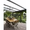Hliníková pergola SKYLUX CLIMALUX 6,0 x 3,5 m antracit + bronz PC LG3761