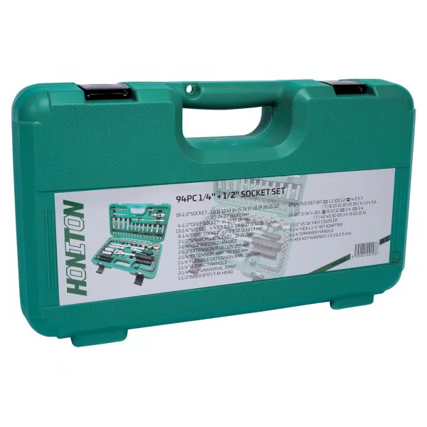 Gola sada hlavic 1/4" - 1/2" 94 dílů HONITON H4056B
