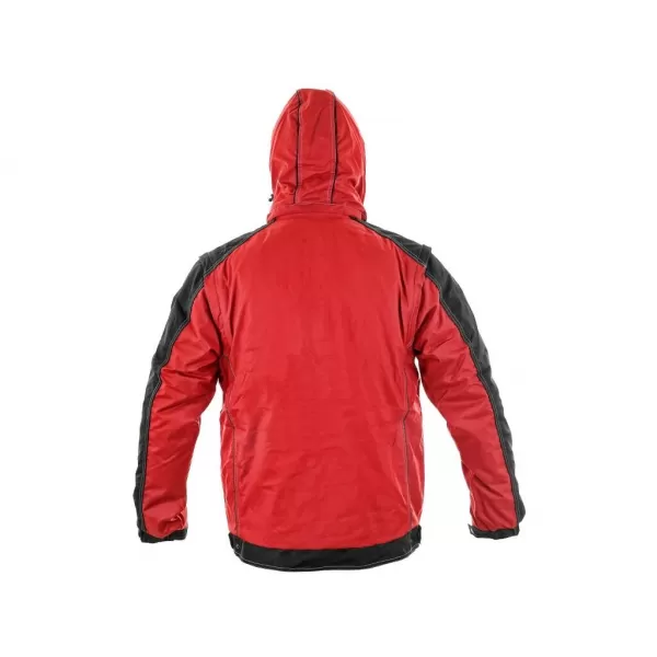 Bunda Canis CXS IRVINE, zimní, pánská, červeno-černá