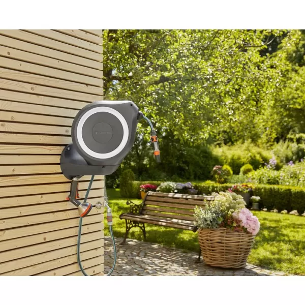 Nástěnný box na hadici Gardena RollUp M bílý 18612-20