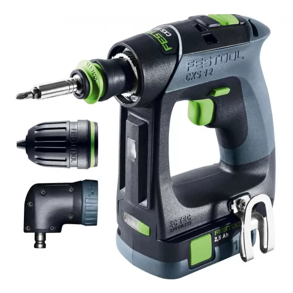 Aku vrtací šroubovák CXS 12V 2x2,5Ah-Set Festool 576865
