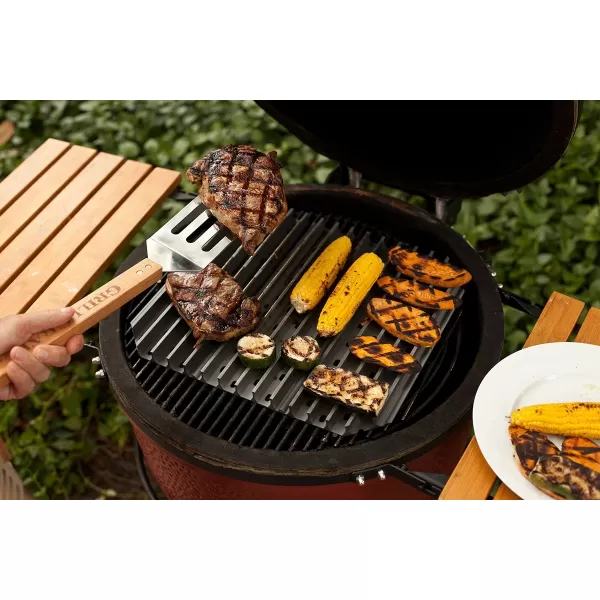 Grilovací rošt 46 cm s grilovací obracečkou GRILLGRATE pro Kamado