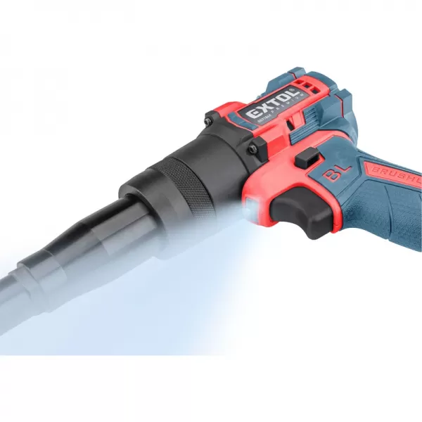 Aku nýtovací pistole 20V/bez aku SHARE20V, BRUSHLESS Extol Premium 8891869