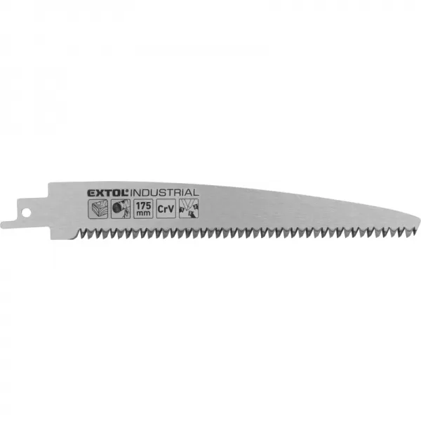 Plátek na dřevo rovný do pily ocasky, 175x24x1,2mm (d/v/tl), CrV Extol Industrial 8706103
