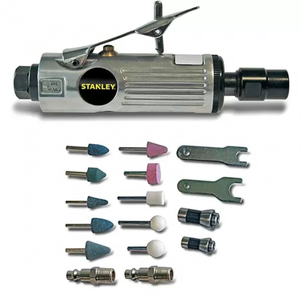 Přímá bruska s 10 brusnými kameny - v kufru Stanley 160153XSTN