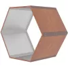 Přístřešek na dřevo G21 HEX 53 - 92 x 60 cm, hnědý 63900518