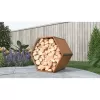 Přístřešek na dřevo G21 HEX 53 - 92 x 60 cm, hnědý 63900518