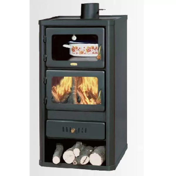 Krbová kamna s troubou Prity FM černá