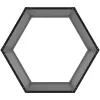 Přístřešek na dřevo G21 HEX 53 - 92 x 60 cm, antracitový 63900517