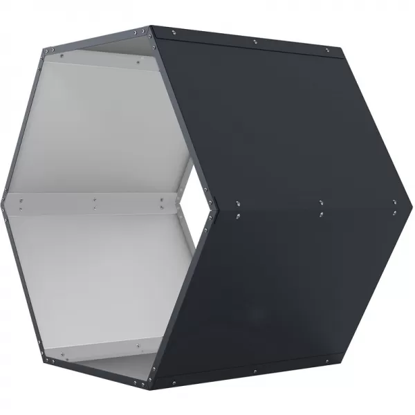 Přístřešek na dřevo G21 HEX 53 - 92 x 60 cm, antracitový 63900517