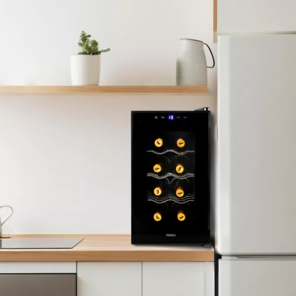 Domácí vinotéka na 8 lahví černá PRIMO PR169WK