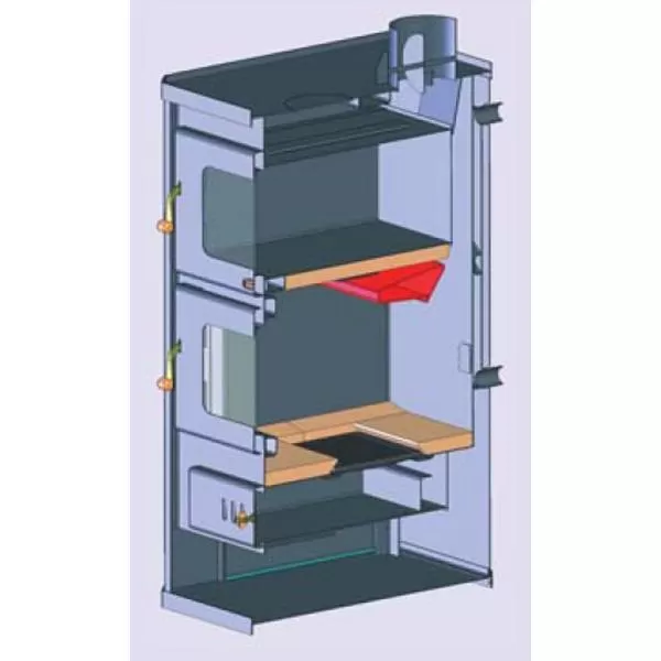 Krbová kamna s troubou Prity FG černá