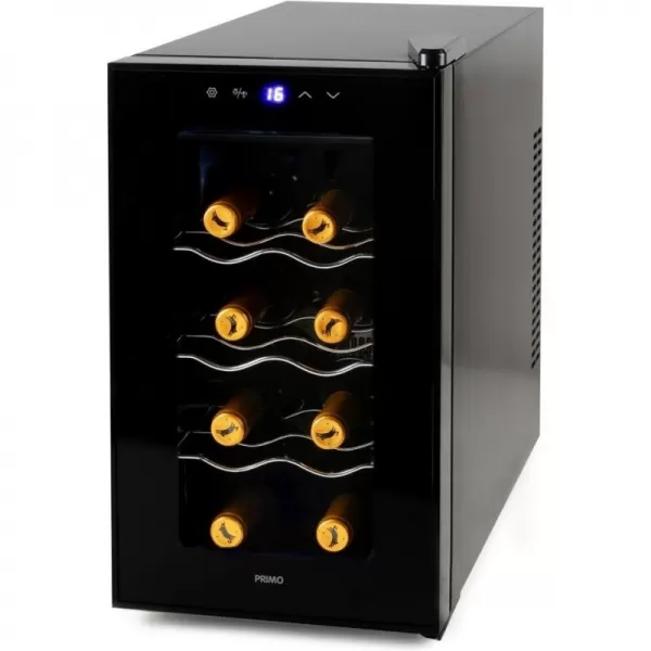 Domácí vinotéka na 8 lahví černá PRIMO PR169WK