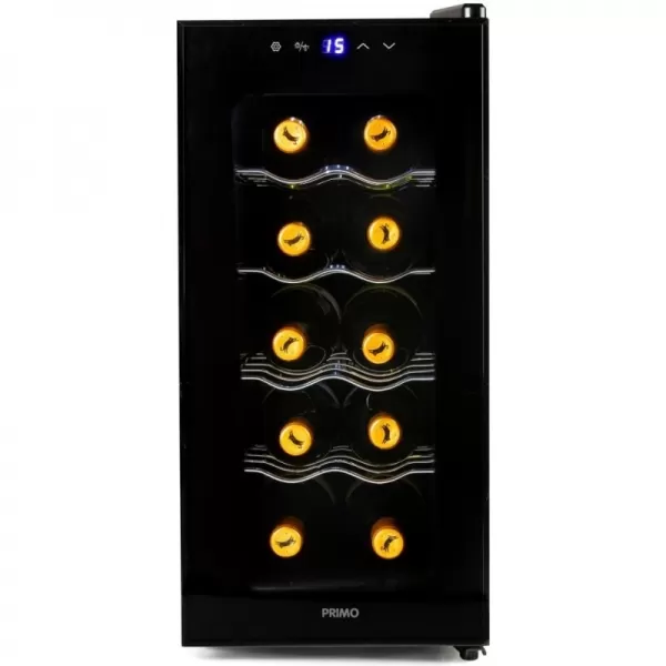 Domácí vinotéka na 10 lahví černá PRIMO PR170WK