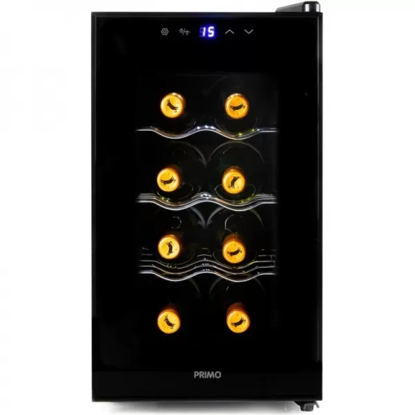 Domácí vinotéka na 8 lahví černá PRIMO PR169WK