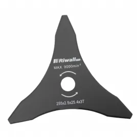 Žací nůž třízubý ke křovinořezu pr. 255mm, vnitřní průměr 25,4mm, tloušťka 2,5mm
