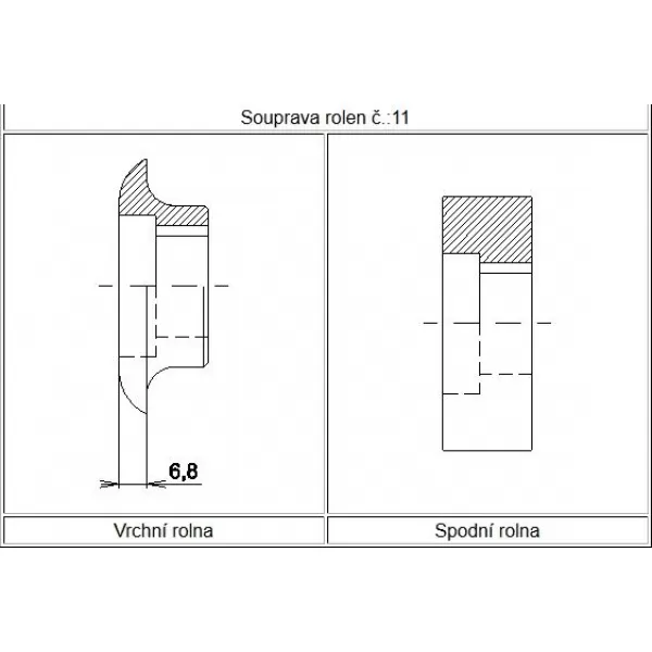 Souprava rolen č. 11 XBC 63/250 SEMET 40500028