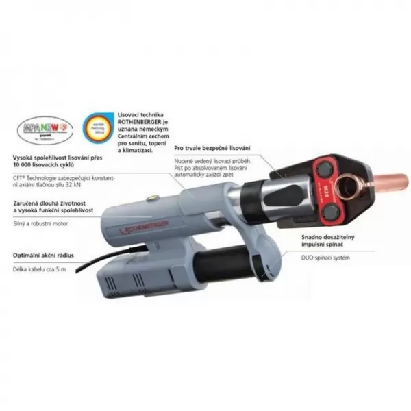 Elektrohydraulické lisovací zařízení základní sada ROTHENBERGER ROMAX AC ECO