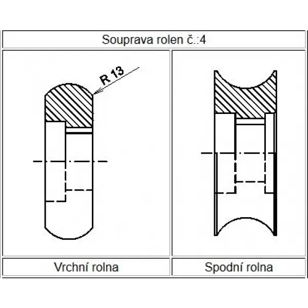 Souprava rolen č. 4 XBC 63/250 SEMET 40500023