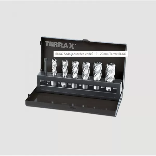 Sada jádrových vrtáků 12 - 22mm Terrax RUKO RUA108820