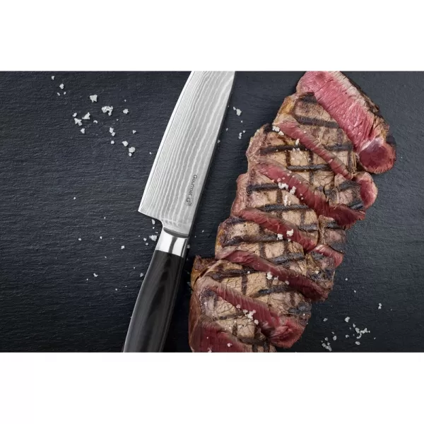Sada nožů G21 Gourmet Damascus v bambusovém bloku 4 ks + brusný kámen 6002223